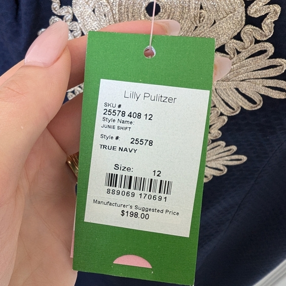 NWT Navy&Gold Lilly Pulitzer Dress - Picture 10 of 10